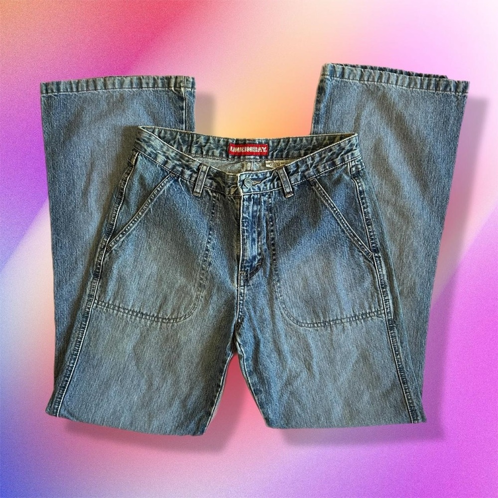 UNIONBAY Women's Blue Flare Jeans